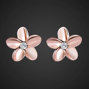 Jewelry - Last Pair! Rose Gold Filled CZ Floral Earrings Jewelry - Last Pair! Rose Gold Filled CZ Floral Earrings